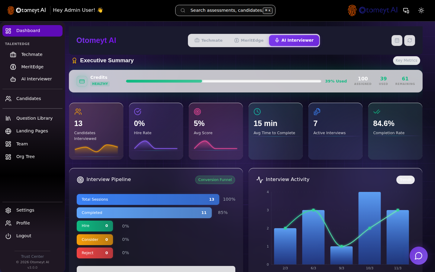 AI Interviewer Dashboard